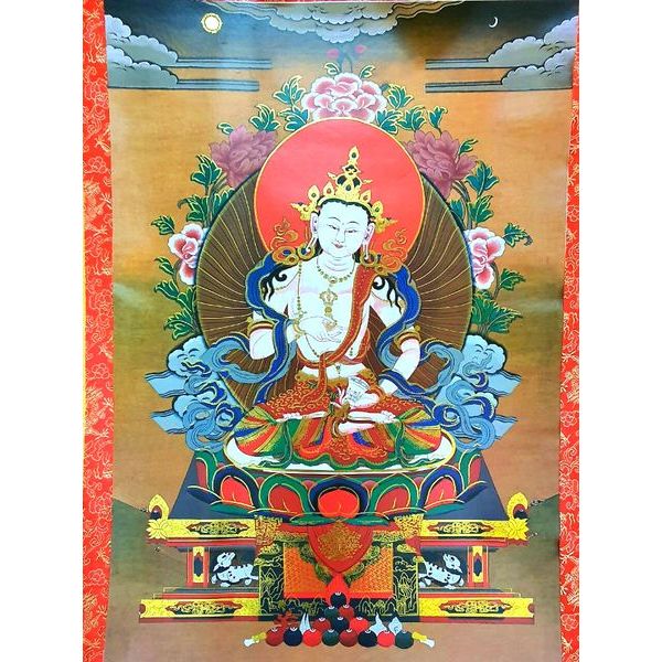 Tranh Thangka Kim Cang Tát Đỏa Bồ Tát-120x80cm